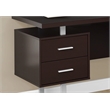 Levan Home Particle Board Cappuccino Computer Desk L Shaped Extra Long 71