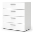Levan Home Engineered Wood White Dresser Rectangular Contemporary 26.81