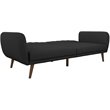 Levan Home Stylish Linen Sleeper Sofa in Dark Gray