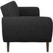 Levan Home Stylish Linen Sleeper Sofa in Dark Gray