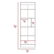Levan Home Engineered Wood White Utility Storage Cabinet Rectangular 71.1
