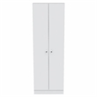 Levan Home Engineered Wood White Utility Storage Cabinet Rectangular 71.1