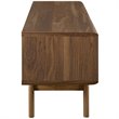 Levan Home Modern Wood TV Stand with Sliding Door for TVs up to 48