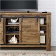 Levan Home Modern Wood Sliding Door TV Stand for TVs up to 68