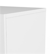 Levan Home Contemporary 2 Drawer Nightstand in White