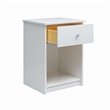 Levan Home Nightstand with Drawer in White