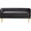 Meridian Furniture Audrey Grey Velvet Bench