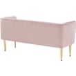Meridian Furniture Audrey Pink Velvet Bench