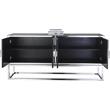 Meridian Furniture Marbella Solid Wood Sideboard/Buffet in Chrome