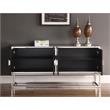 Meridian Furniture Marbella Solid Wood Sideboard/Buffet in Chrome