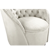 Meridian Furniture Alessio Cream Velvet Swivel Accent Chair
