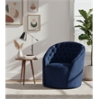 Meridian Furniture Alessio Navy Velvet Swivel Accent Chair
