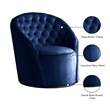 Meridian Furniture Alessio Navy Velvet Swivel Accent Chair