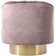 Meridian Furniture Farrah Pink Velvet Swivel Accent Chair