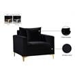 Meridian Furniture Naomi Velvet Accent Chair in Black