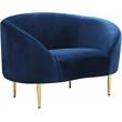 Meridian Furniture Ritz Navy Velvet Accent Chair