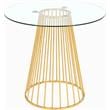 Meridian Furniture Gio Counter Height Table in Gold