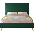 Meridian Furniture Jasmine Contemporary Velvet King Bed in Green