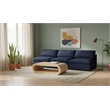 Meridian Furniture Serene Deluxe Navy Linen Fabric Modular Armless Sofa