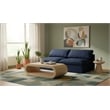 Meridian Furniture Serene Deluxe Navy Linen Fabric Modular Armless Sofa