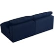 Meridian Furniture Serene Deluxe Navy Linen Fabric Modular Armless Sofa