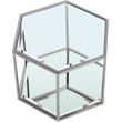 Meridian Furniture Sei Modular Stainless Steel and Glass Coffee Table