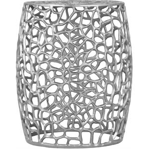 Meridian Furniture Priya Solid Chrome Aluminum End Table