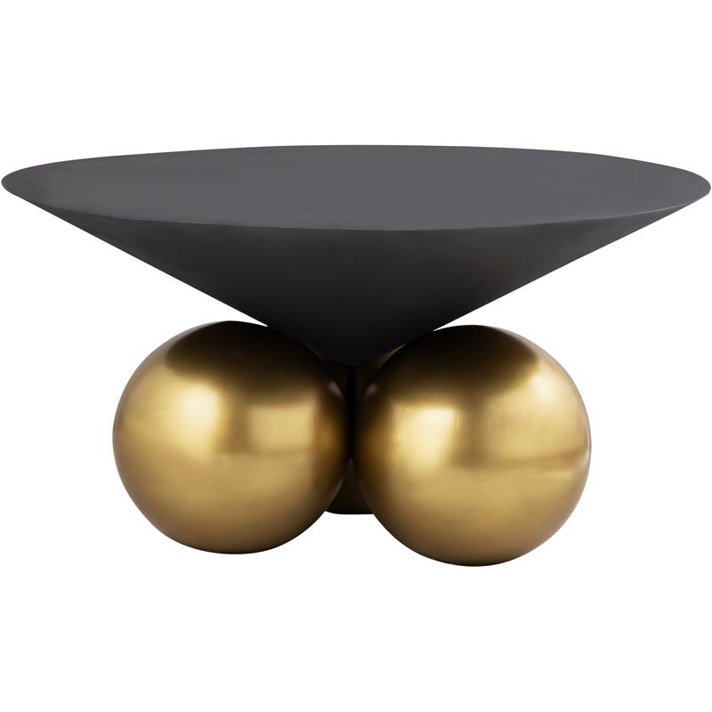 Meridian Furniture Naples Cement Textured Top Coffee Table