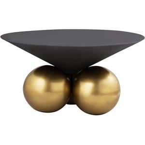 Meridian Furniture Naples Cement Textured Top Coffee Table