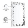 Meridian Furniture Aria Geometric Designed Mirror