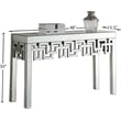 Meridian Furniture Aria Mirrored Geometric Designed Console Table