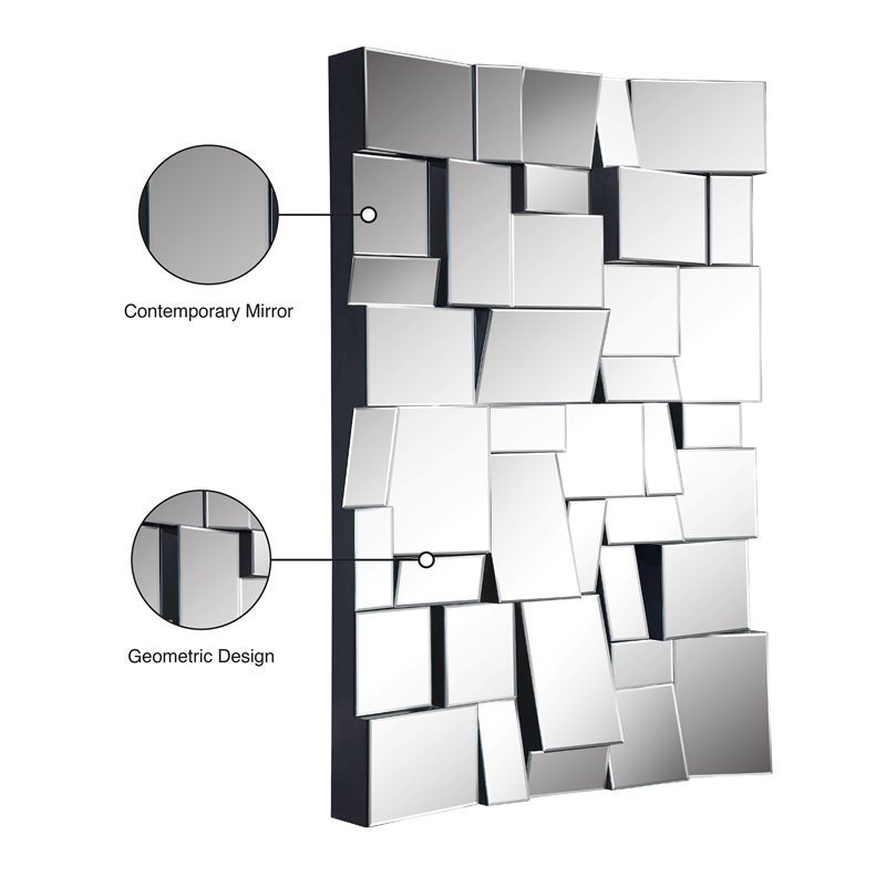 Meridian Furniture Action Geometric Designed Mirror