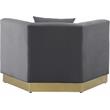 Meridian Furniture Marquis Gray Velvet Chair