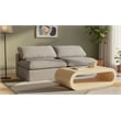 Meridian Furniture Serene Deluxe Gray Linen Fabric Modular Armless Sofa