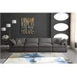 Meridian Furniture Plush Standard Gray Velvet Modular Sofa