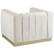Meridian Furniture Marlon Cream Velvet Chair