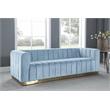 Meridian Furniture Marlon Sky Blue Velvet Sofa