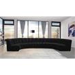 Meridian Furniture Infinity Black Velvet 7pc. Modular Sectional