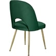 Meridian Furniture Logan Green Velvet Dining Chair (Set of 2)