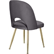Meridian Furniture Logan Gray Velvet Dining Chair (Set of 2)