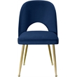 Meridian Furniture Logan Navy Velvet Dining Chair (Set of 2)