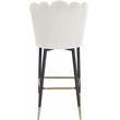 Meridian Furniture Lily Cream Velvet Stool (Set of 2)
