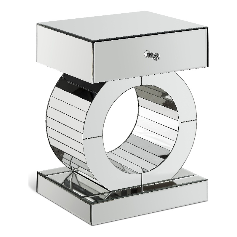 Meridian Furniture Jocelyn Mirrored End Table
