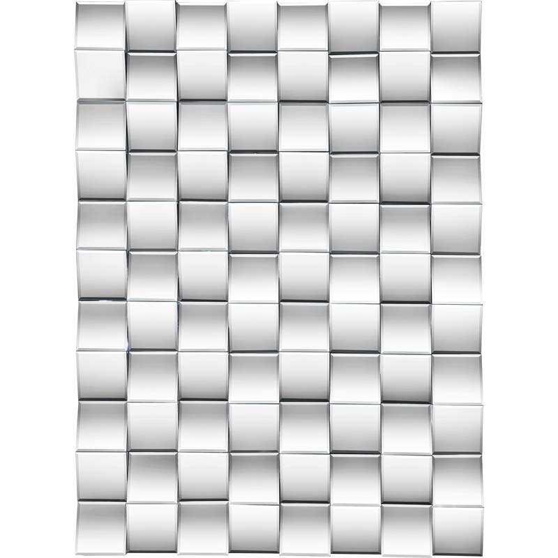 Meridian Furniture Ziggy Geometric Designed Mirror