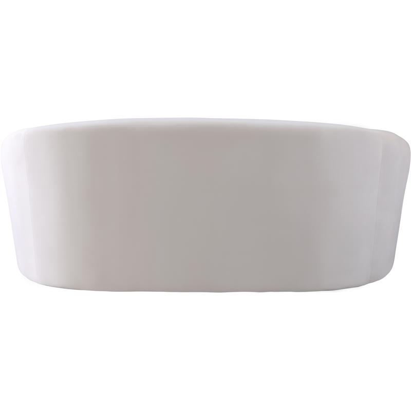 Meridian Furniture Riley Cream Velvet Loveseat