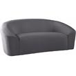 Meridian Furniture Riley Gray Velvet Loveseat