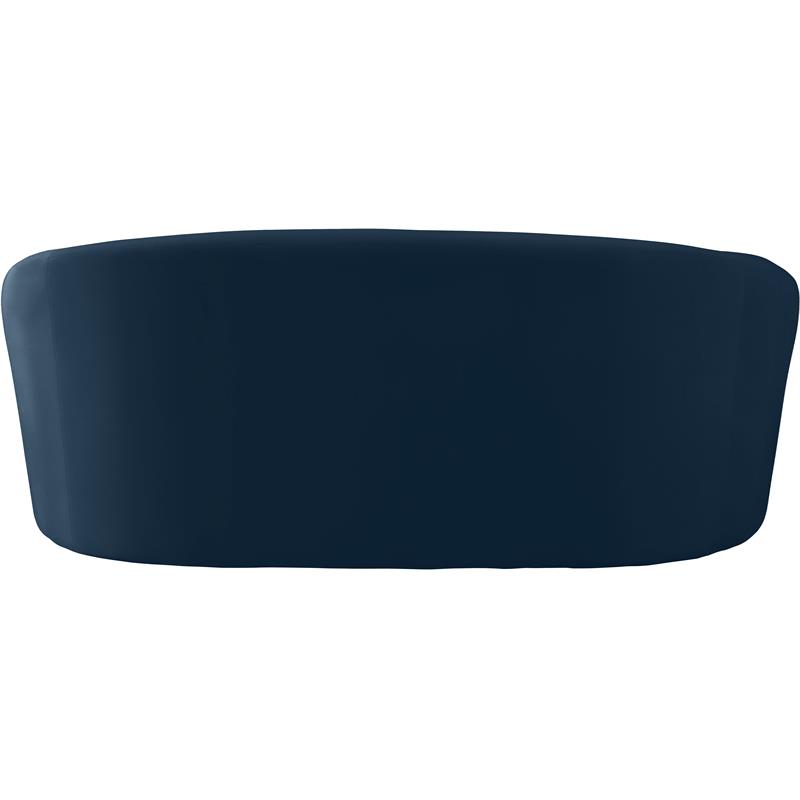 Meridian Furniture Riley Navy Velvet Loveseat