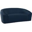 Meridian Furniture Riley Navy Velvet Loveseat