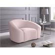Meridian Furniture Riley Pink Velvet Chair