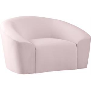 Meridian Furniture Riley Pink Velvet Chair